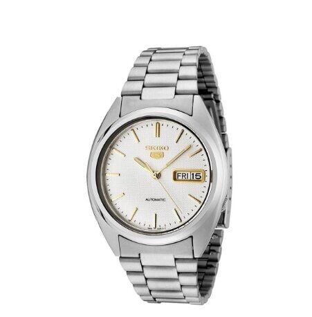 Seiko 5 SNXG47K1 Otomatik Çelik Gri Beyaz Kadran 39 mm Erkek Kol Saati
