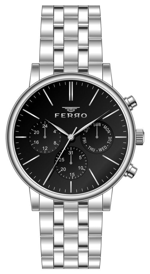 Ferro Gumus Celik Kordon Erkek Kol Saati FM31372A-A2