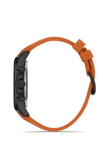 Ferro Quartz Silikon Turuncu 45 mm Fonksiyonları Aktif Erkek Kol Saati