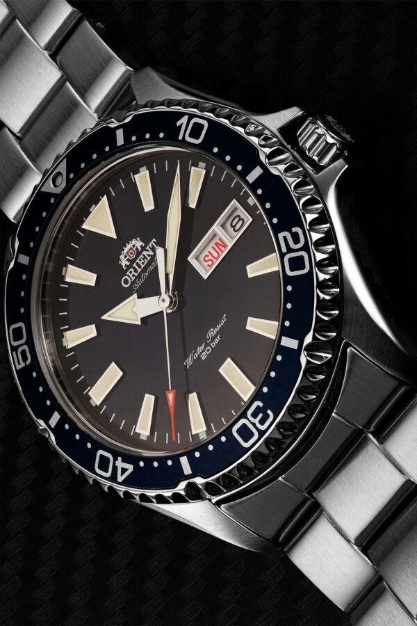 Orient RA-AA0002L39B Kurmalı Otomatik Çelik Gri Safir Cam Lacivert Kadran 42 mm Erkek Kol Saati