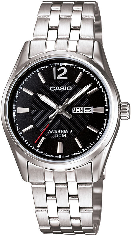 Casio LTP-1335D-1AVDF Quartz Çelik Gri Siyah Kadran 30 mm Kadın Kol Saati