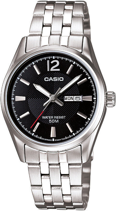 Casio LTP-1335D-1AVDF Quartz Çelik Gri Siyah Kadran 30 mm Kadın Kol Saati