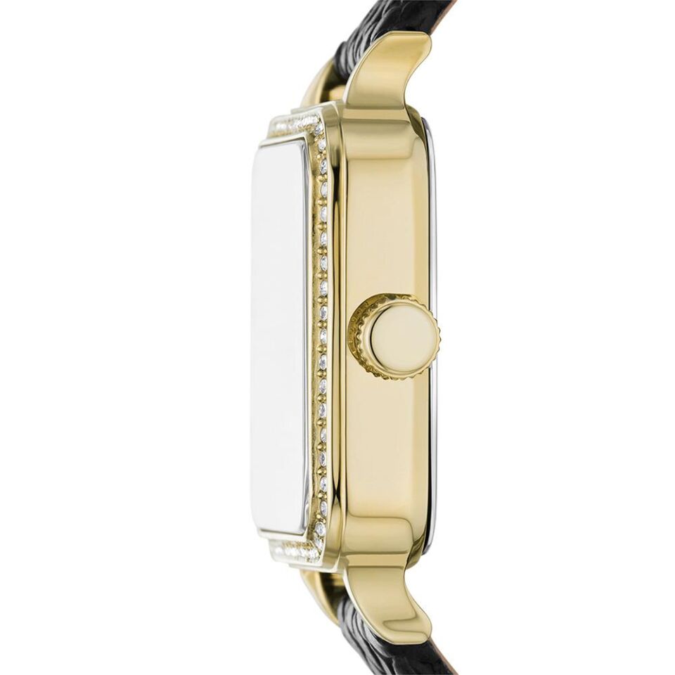 Fossil FBQ3918 Quartz Deri Siyah 28 mm Kadın Kol Saati