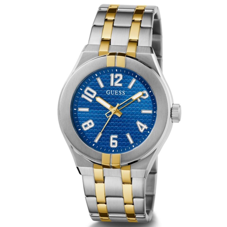 Guess GUGW0661G1 Quartz Çelik Gri Mavi Kadran 44 mm Erkek Kol Saati