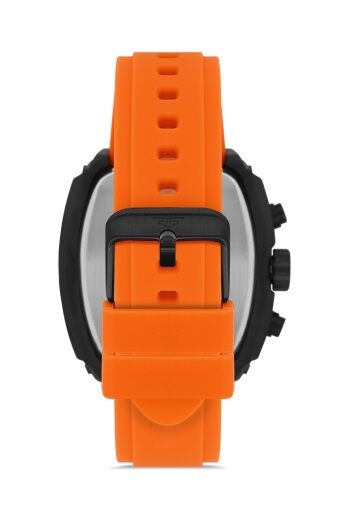 Ferro 43 mm Turuncu Silikon Kordon Erkek Kol Saati
