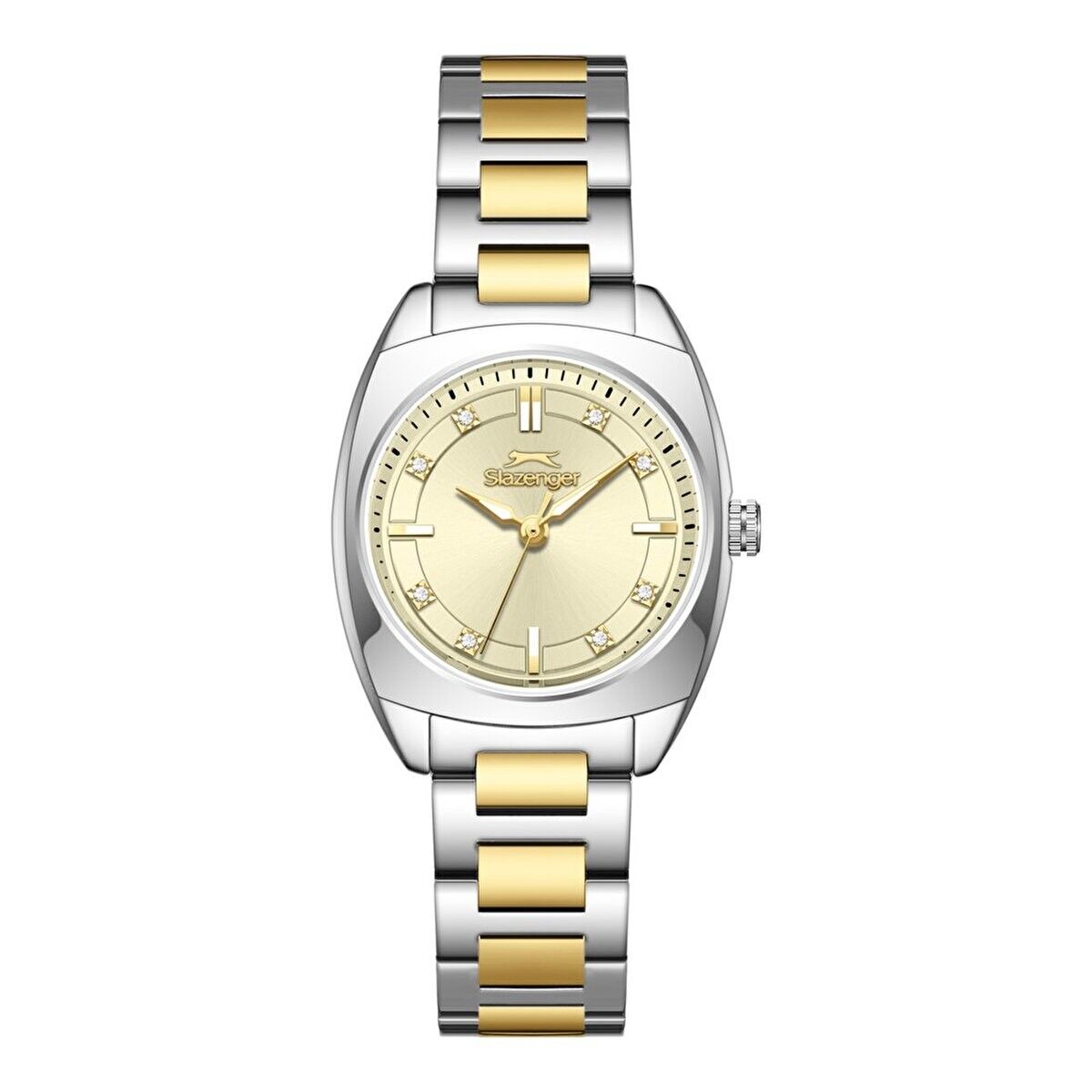 Slazenger SL.09.2597.3.110 Quartz Çelik Gri Sarı 28 mm Kadın Kol Saati