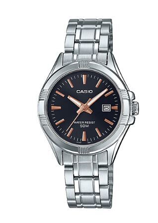 Casio LTP-1308D-1A2VDFQuartz Çelik Gri Siyah Kadran 32 mm Kadın Kol Saati