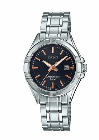 Casio LTP-1308D-1A2VDFQuartz Çelik Gri Siyah Kadran 32 mm Kadın Kol Saati
