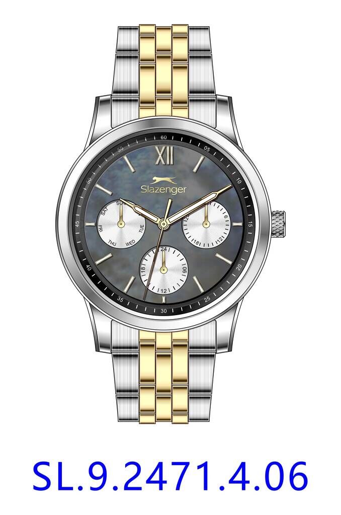 Slazenger SL.09.2471.4.06 Quartz Çelik Rose/Gri 34 mm Kadın Kol Saati