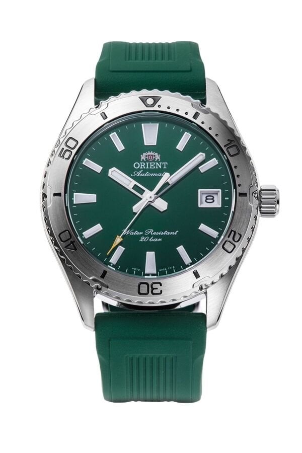 Orient Mako RA-AC0Q11E30B Otomatik Silikon Yeşil Safir Cam 20 ATM 40 mm Erkek Kol Saati