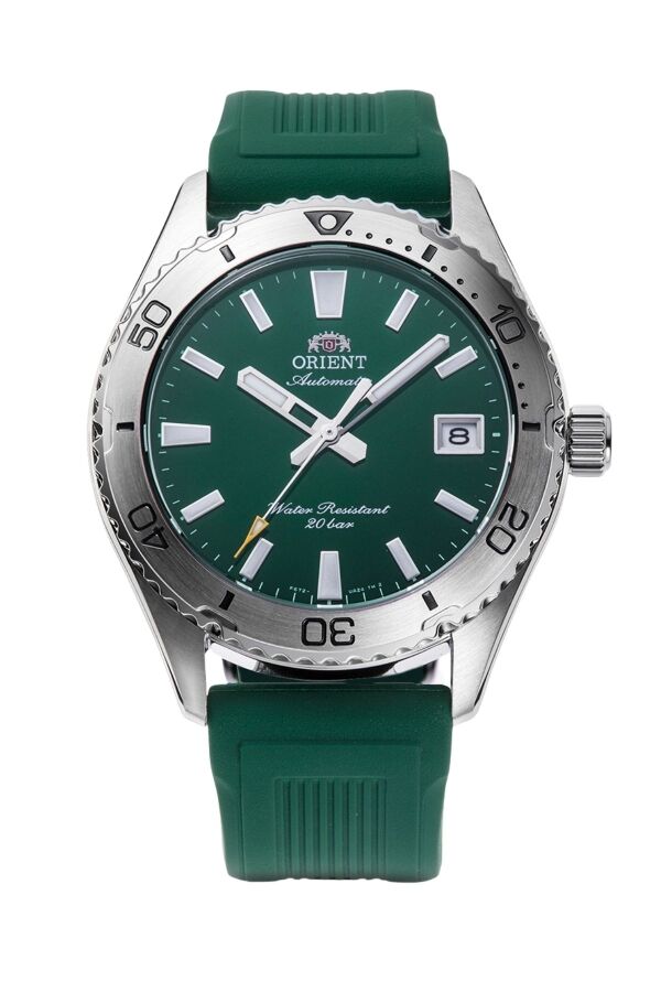 Orient Mako RA-AC0Q11E30B Otomatik Silikon Yeşil Safir Cam 20 ATM 40 mm Erkek Kol Saati