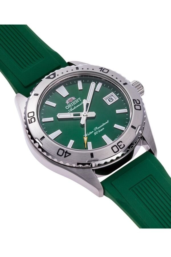 Orient Mako RA-AC0Q11E30B Otomatik Silikon Yeşil Safir Cam 20 ATM 40 mm Erkek Kol Saati