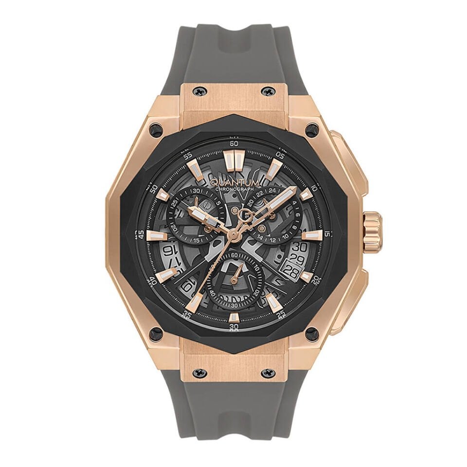 Quantum HNG1097.866 Quartz Silikon 47 mm Erkek Kol Saati