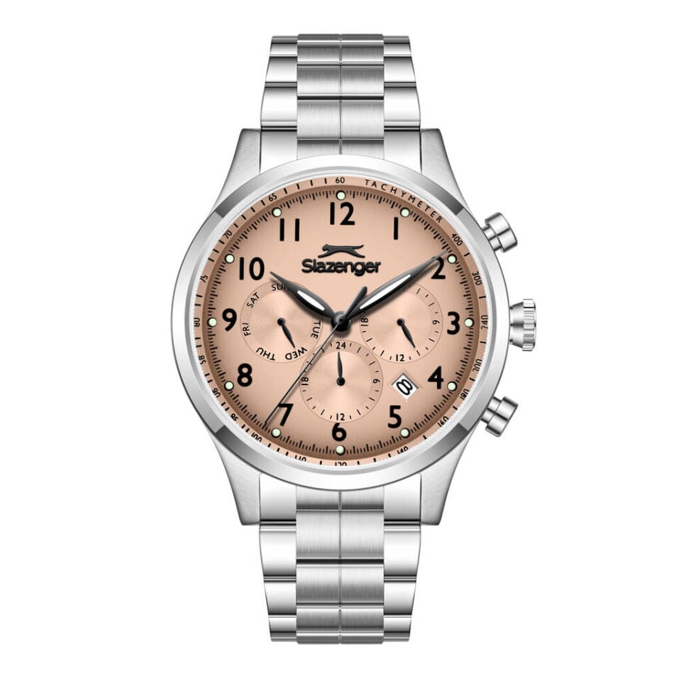 Slazenger SL.09.2598.2.380 Quartz Çelik Gri 10 ATM 42 mm Erkek Kol Saati