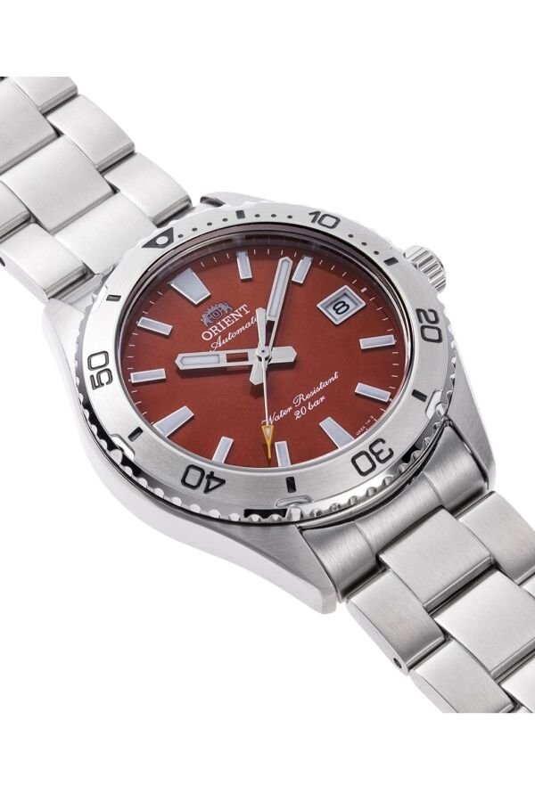 Orient Mako RA-AC0Q09R30B Otomatik Çelik Gri Kırmızı Kadran Safir Cam 20 ATM 40 mm Erkek Kol Saati