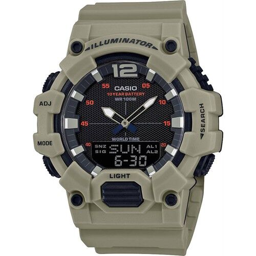 Casio HDC-700-3A3VDF Quartz Silikon Kordon Yeşil 10 ATM 49 mm Erkek Kol Saati