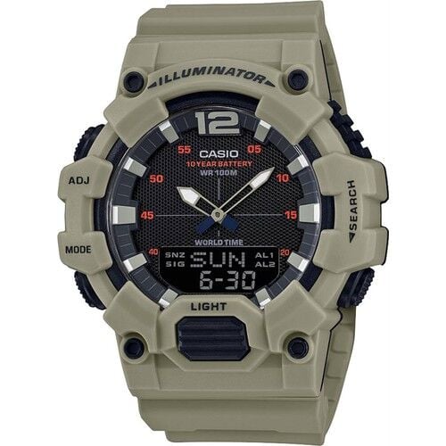Casio HDC-700-3A3VDF Quartz Silikon Kordon Yeşil 10 ATM 49 mm Erkek Kol Saati