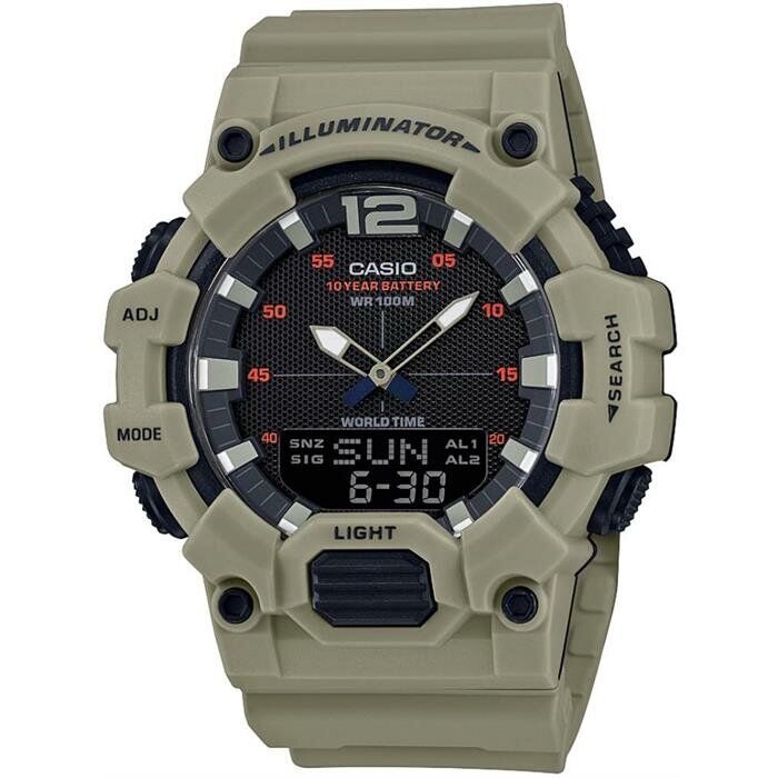 Casio HDC-700-3A3VDF Quartz Silikon Kordon Yeşil 10 ATM 49 mm Erkek Kol Saati
