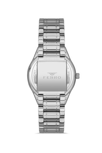 Ferro 34 mm Gümüş Çelik Kordon Kadın Kol Saati FL21262A-A FL21262A-A