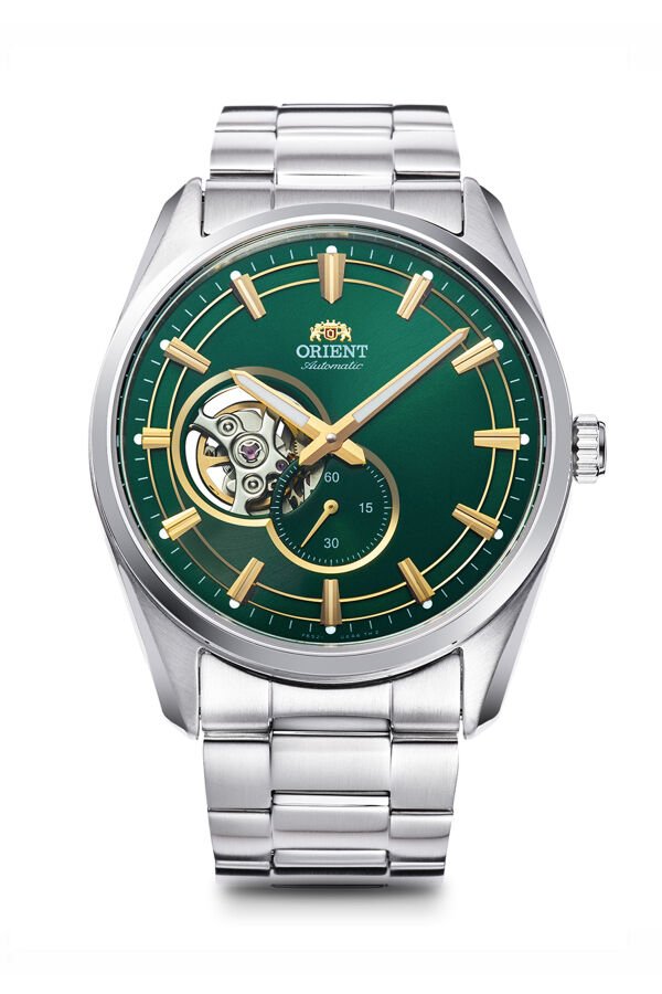 Orient RA-AR0008E30B Kurmalı Otomatik Çelik Gri Yeşil Kadran Safir Cam 41 mm Erkek Kol Saati