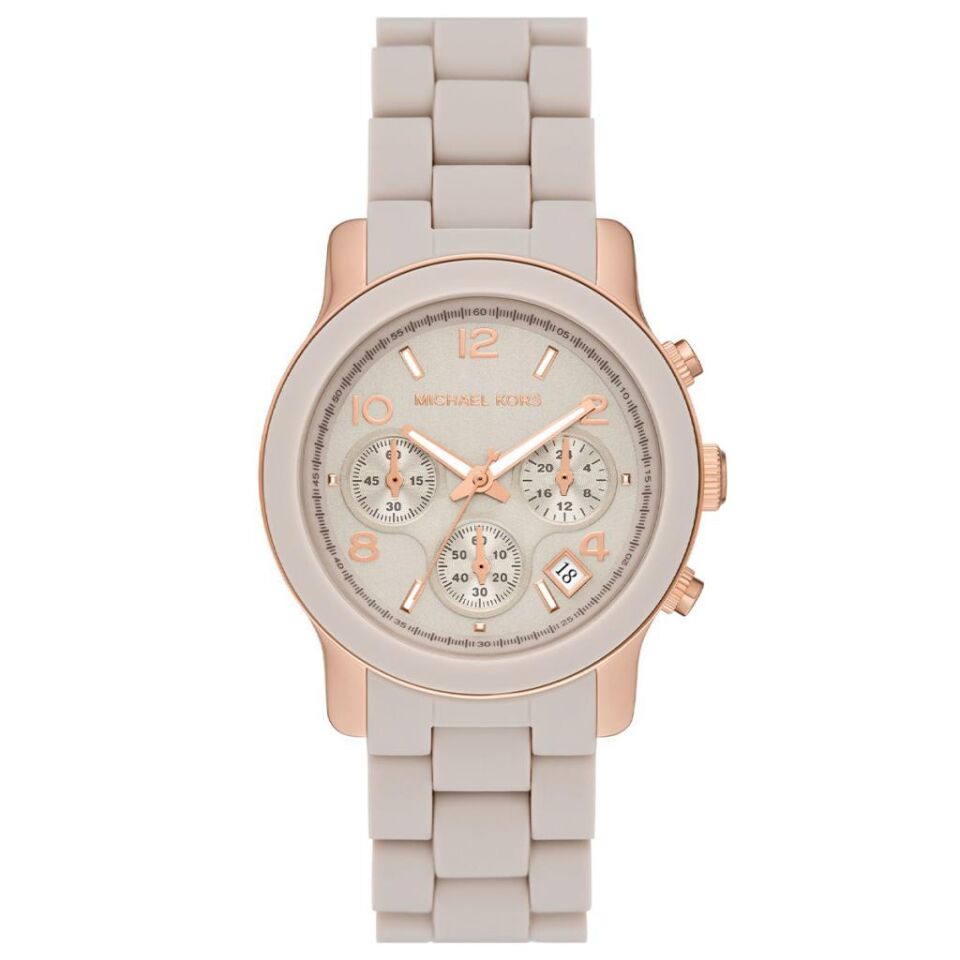 Michael Kors MK7386 Quatz Silikon Gri 10 ATM 38 mm Kadın Kol Saati