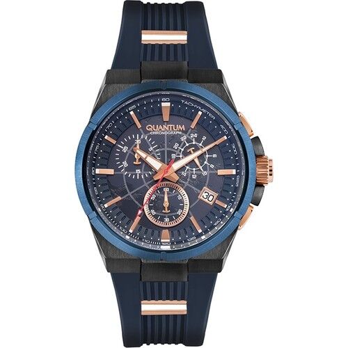 Quantum HNG808.099 45 mm Lacivert Silikon Erkek Saat