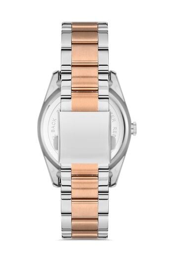 Ferro Rose ve Gümüş Çelik Kordon Erkek Kol Saati F11211A-E2 F11211A-E2