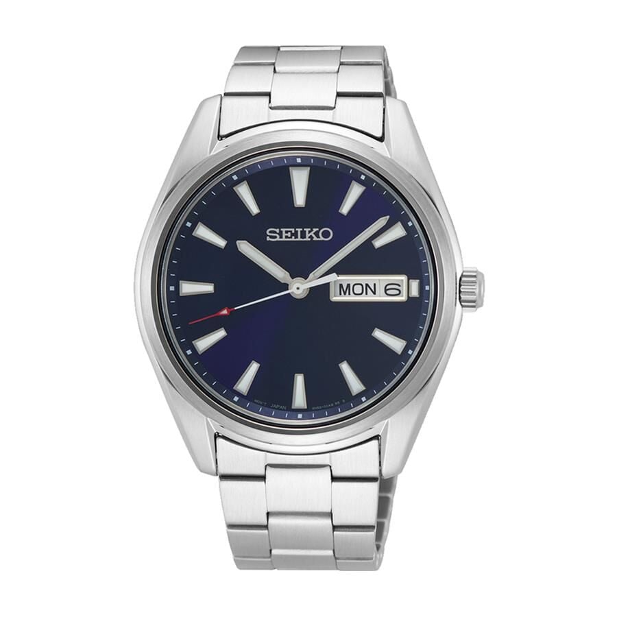 Seiko SUR341P1 Quartz Çelik Gri Lacivert Kadran Safir Cam 10 ATM 40 mm Erkek Kol Saati