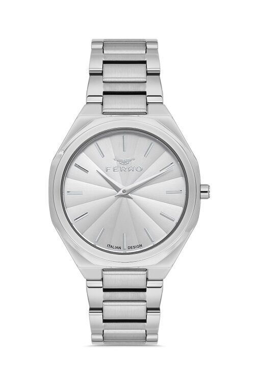 Ferro Gümüş Çelik Kordon Kadın Kol Saati FL21470AWT-A 3ATM Su Geçirmez 2 Yıl Garantili HediyePaketli