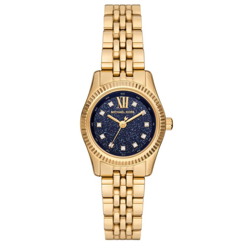 Michael Kors MK4802 Quartz Çelik Altın Rengi Mavi Kadran 26 mm Kadın Kol Saati