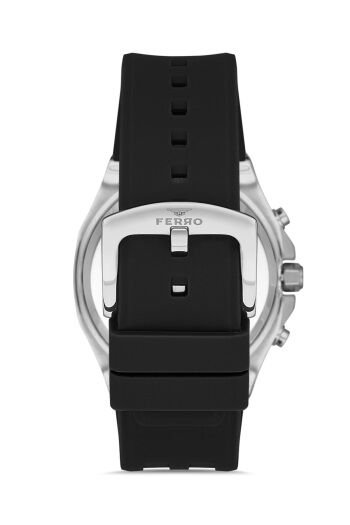 Ferro 45 mm Siyah Silikon Kordon Erkek Kol Saati FM31307D-J FM31307D-J