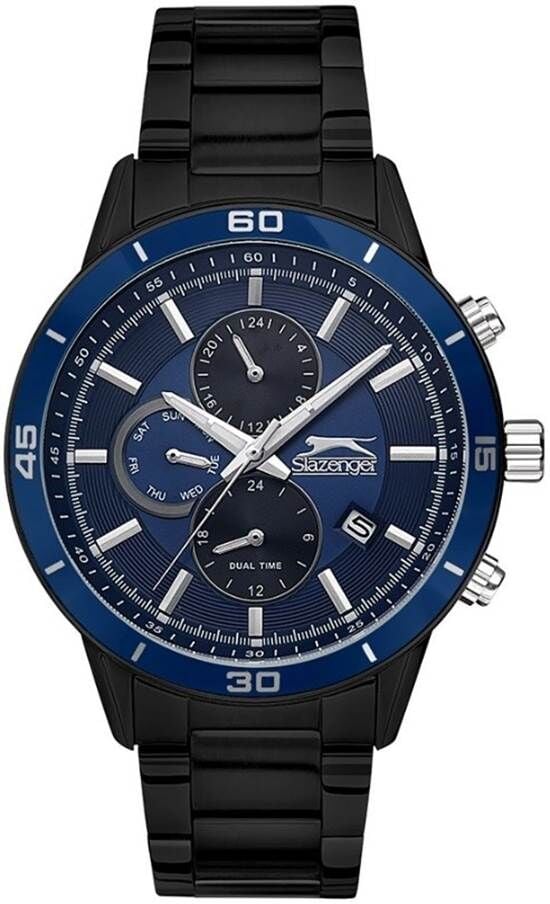 Slazenger SL.09.1576.2.03 Quartz Çelik Siyah 44 mm Erkek Kol Saati