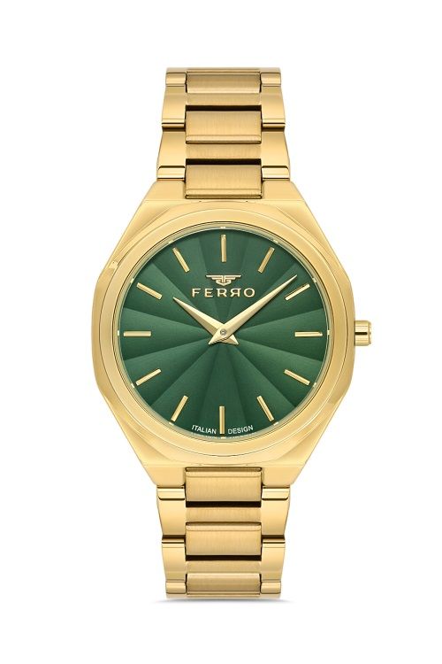 Ferro Sarı Çelik Kordon Kadın Kol Saati FL21470AWT-B6