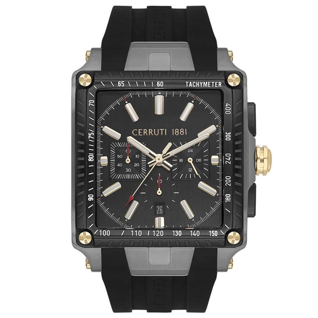 CERRUTI 1881 CIWGO0018811 Quartz Silikon Siyah 44 mmx55 mm Erkek Kol Saati