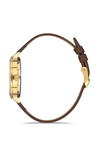 Ferro Kahverengi Deri Kordon Kadın Kol Saati FL21242B-O 3ATM SuGeçirmez 2 YılGarantili HediyePaketli