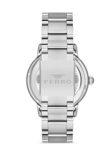 Ferro Gümüş Çelik Kordon Erkek Kol Saati F31399A-A6