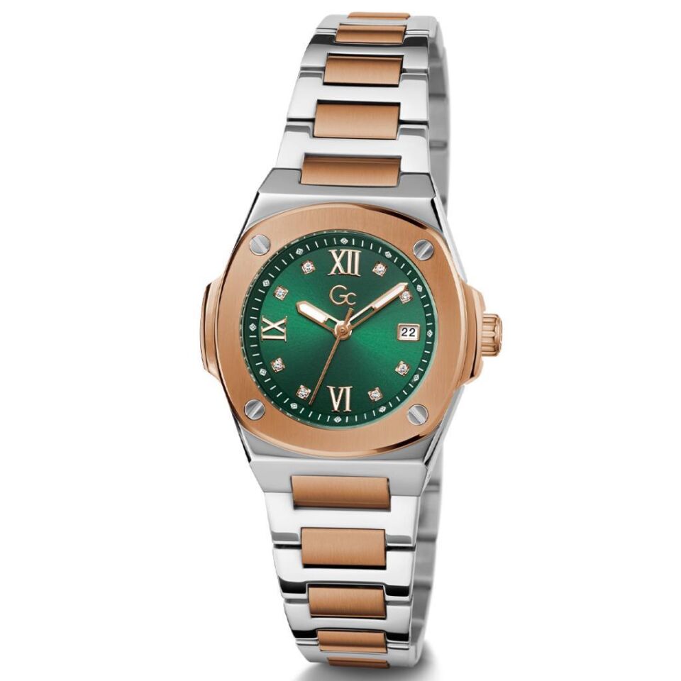 Gc GCZ12001L9MF 30 mm Rose Gold / Metalik Gri Kadın Kol Saati