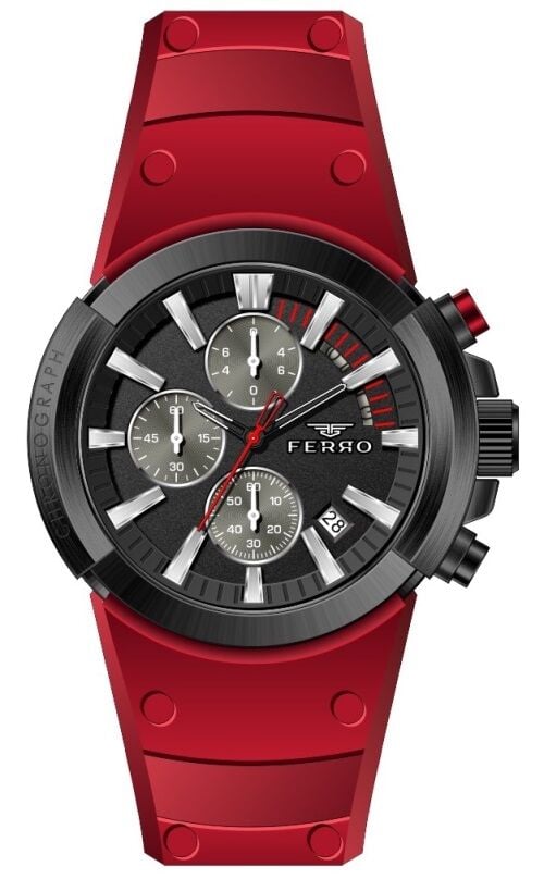 Ferro FM11002D-M 44 mm Kırmızı Erkek Kol Saati