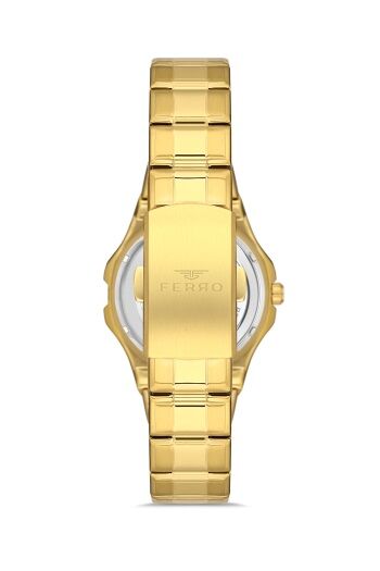 Ferro FL21358A-B 34 mm Altın Kadın Kol Saati