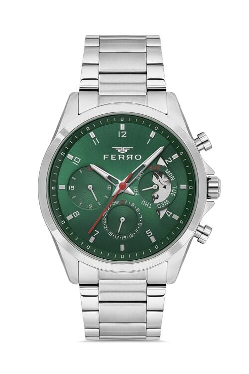 Ferro Gümüş Çelik Kordon Erkek Kol Saati FM11460A-A6