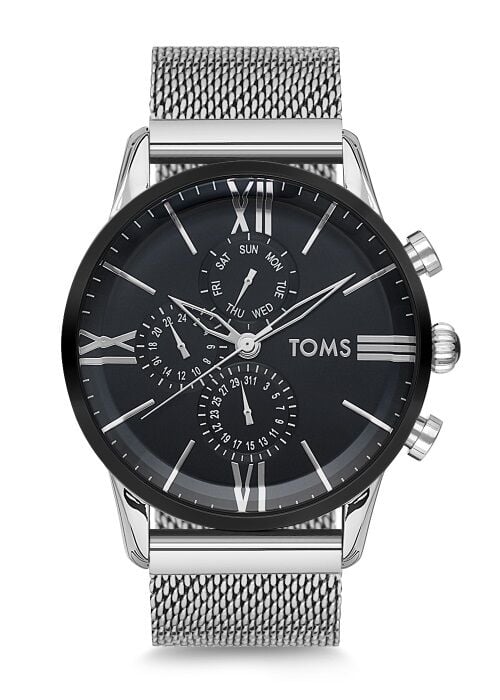 Toms Gümüş Hasır Kordon Erkek Kol Saati TM1536C-1052-J