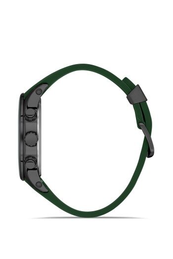 Ferro Yeşil Silikon Kordon Erkek Kol Saati FM31354D-ZG Tüm Fonksiyonları Aktif 3 ATM Su Geçirmez