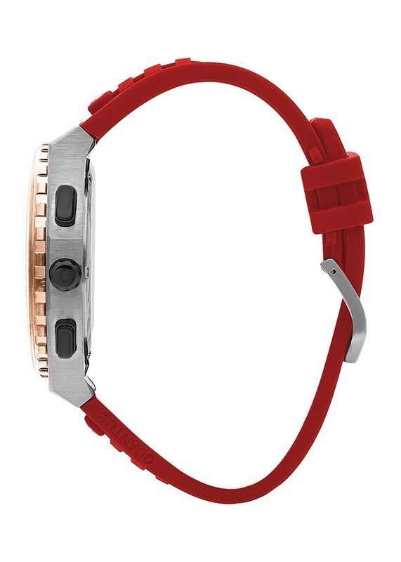 Quantum HNG1012.358 Quartz Kronograf Silikon Kırmızı 49 mm Erkek Kol Saati
