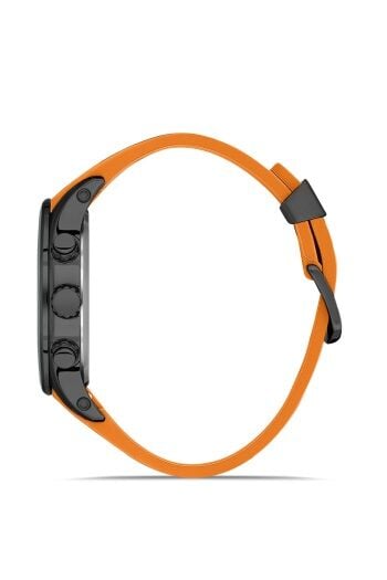 Ferro Turunucu Silikon Kordon Erkek Kol Saati FM31354D-ZO Fonksiyonları Aktif 3 ATM Su Geçirmez