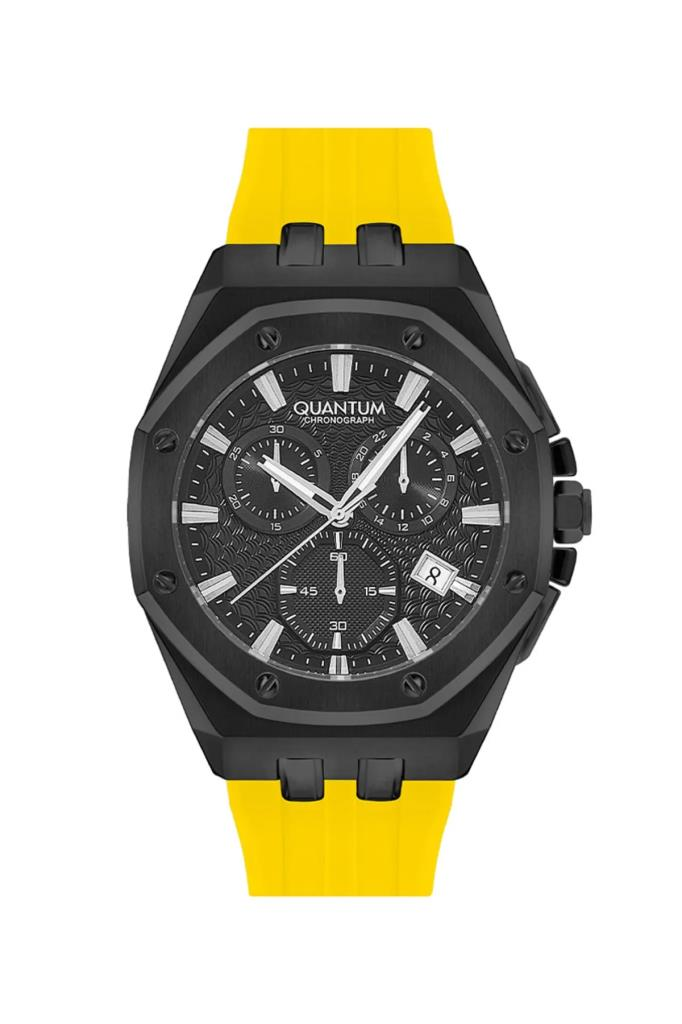 Quantum HNG949.654 46 mm Sarı Erkek Kol Saati