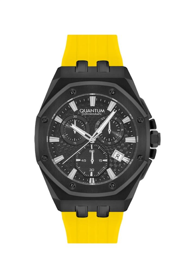 Quantum HNG949.654 46 mm Sarı Erkek Kol Saati