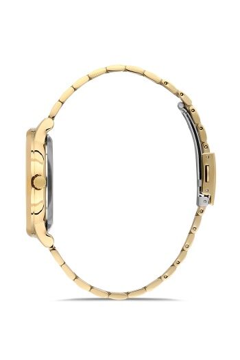 Ferro Sarı Çelik Kordon Erkek Kol Saati F11479AWT-B 3 ATM Su Geçirmez 2 Yıl Garantili Hediye Paketli