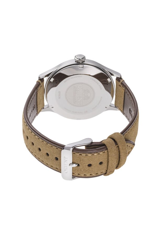 Orient Bambino RA-AC0P01E30B Kurmalı Otomatik Deri Kahverengi Yeşil Kadran 42 mm Erkek Kol Saati