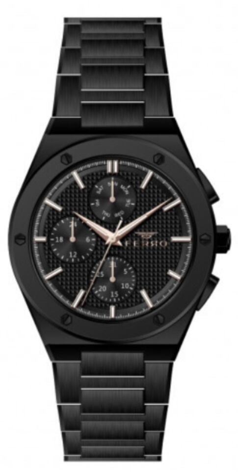 Ferro FM41102A-G 44 mm Siyah Erkek Kol Saati