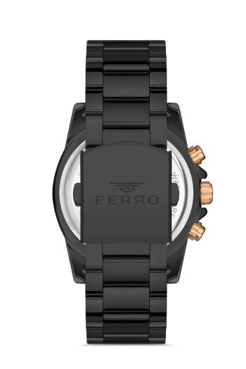 Ferro - FM31300A-R  44 mm Siyah Erkek Kol Saati